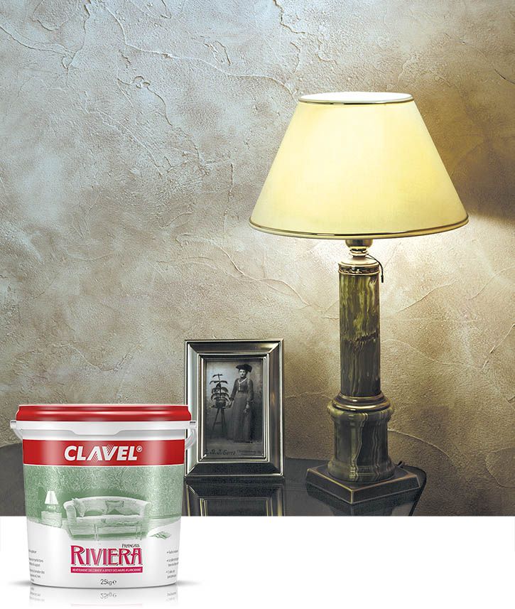 Фактурна штукатурка Clavel Riviera призначена для створення ефекту натурального каменю або скельної породи