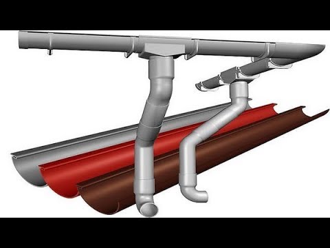 Установка водостока, расчет, монтаж