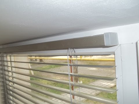 Установка жалюзи на окна. Installation of blinds on windows