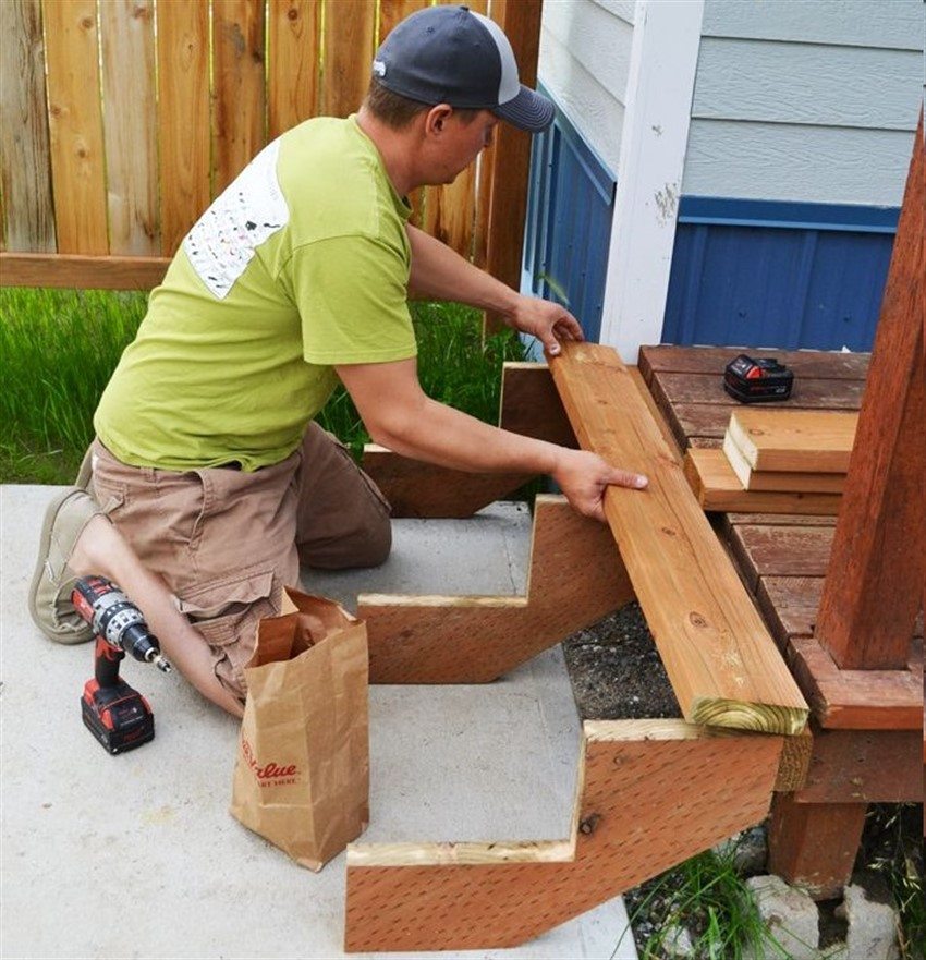 Building a porch by yourself