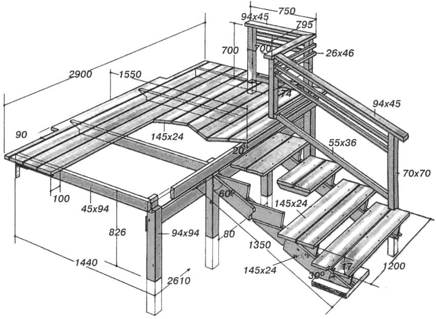 Wooden porch by yourself