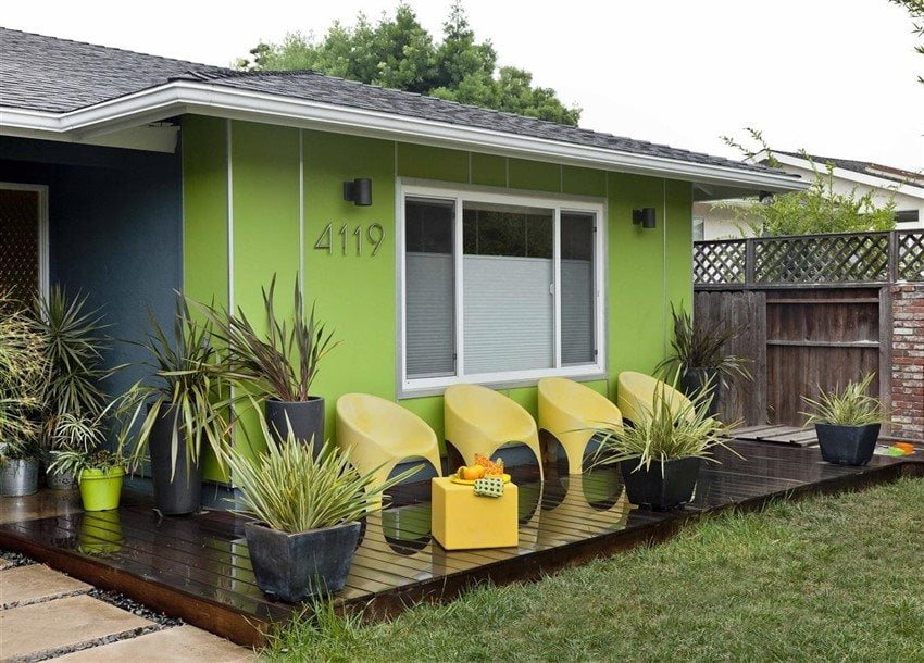 Wooden porch by yourself