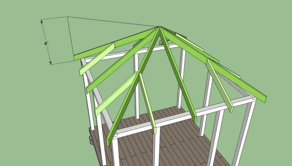 Do-it-yourself wooden gazebo