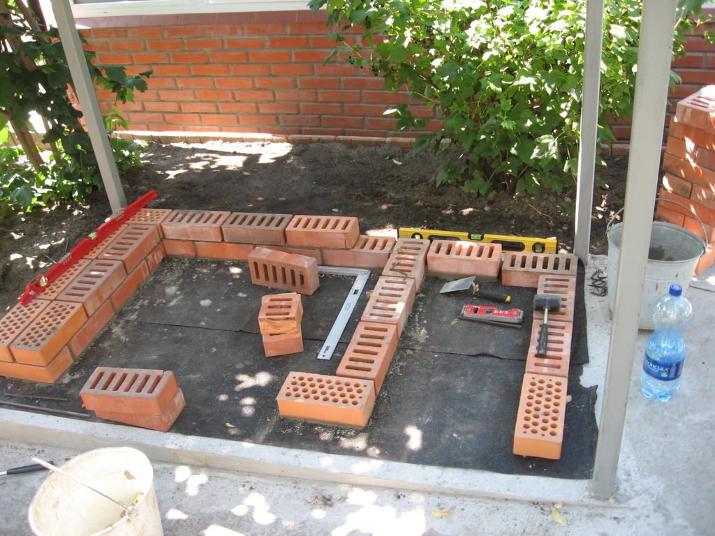 Brick Barbecue Grill Made by Your Own Hands. Photo (1)