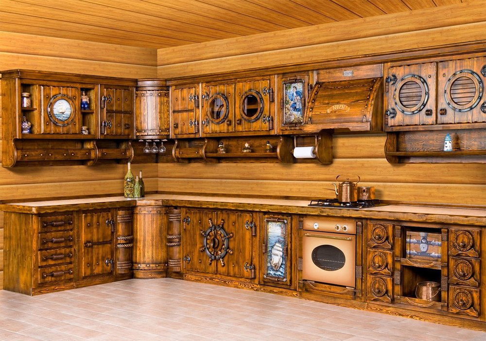Мебель из дерева для кухни