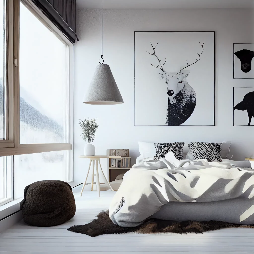 Скандинавський стиль в інтер'єрі спальні
