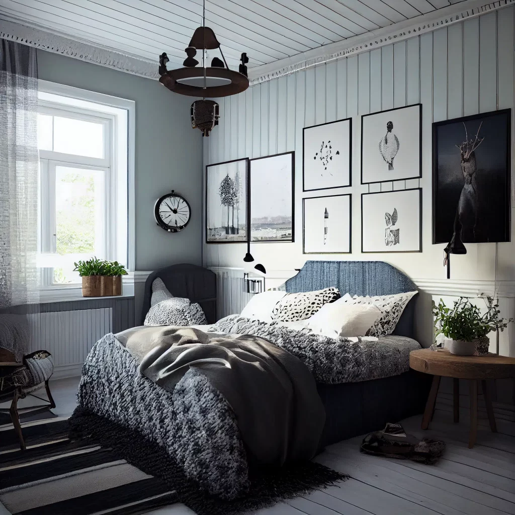Скандинавський стиль в інтер'єрі спальні