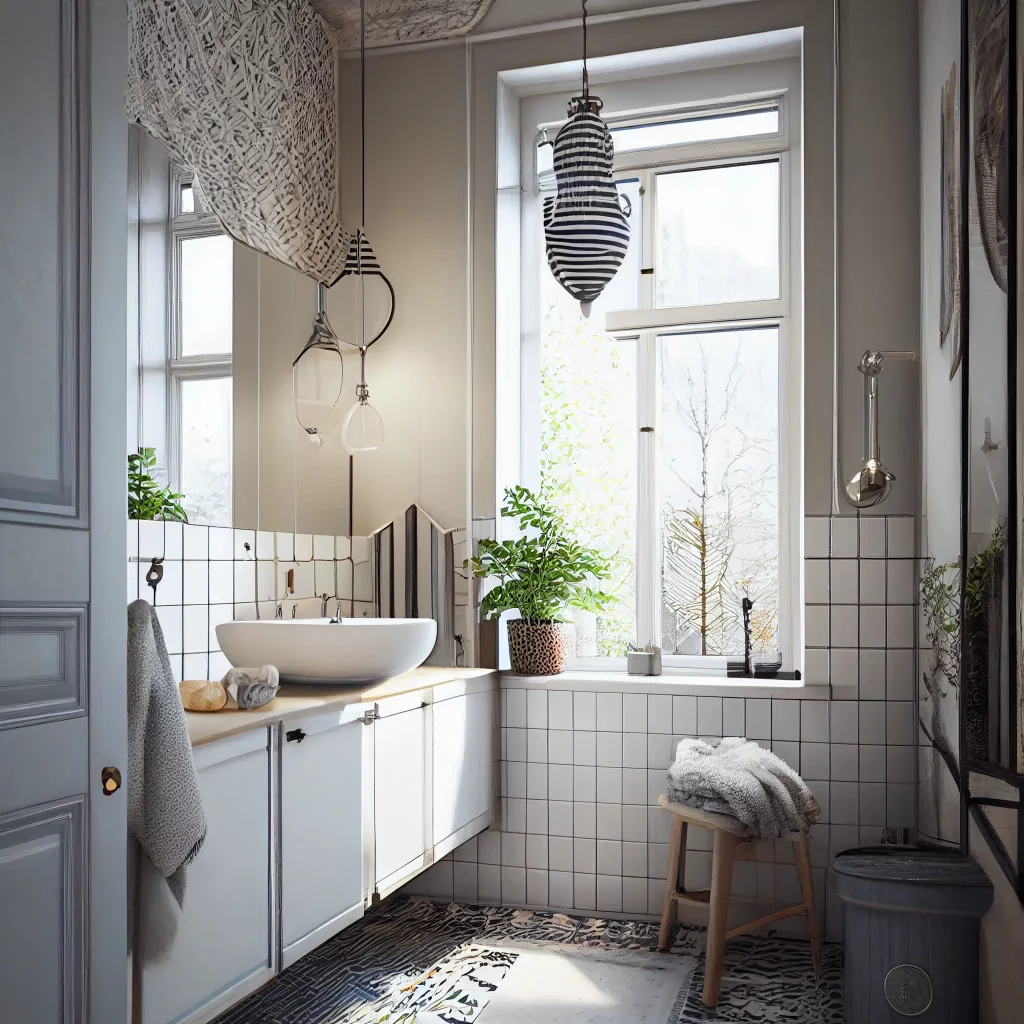 Скандинавський стиль в інтер'єрі ванної кімнати