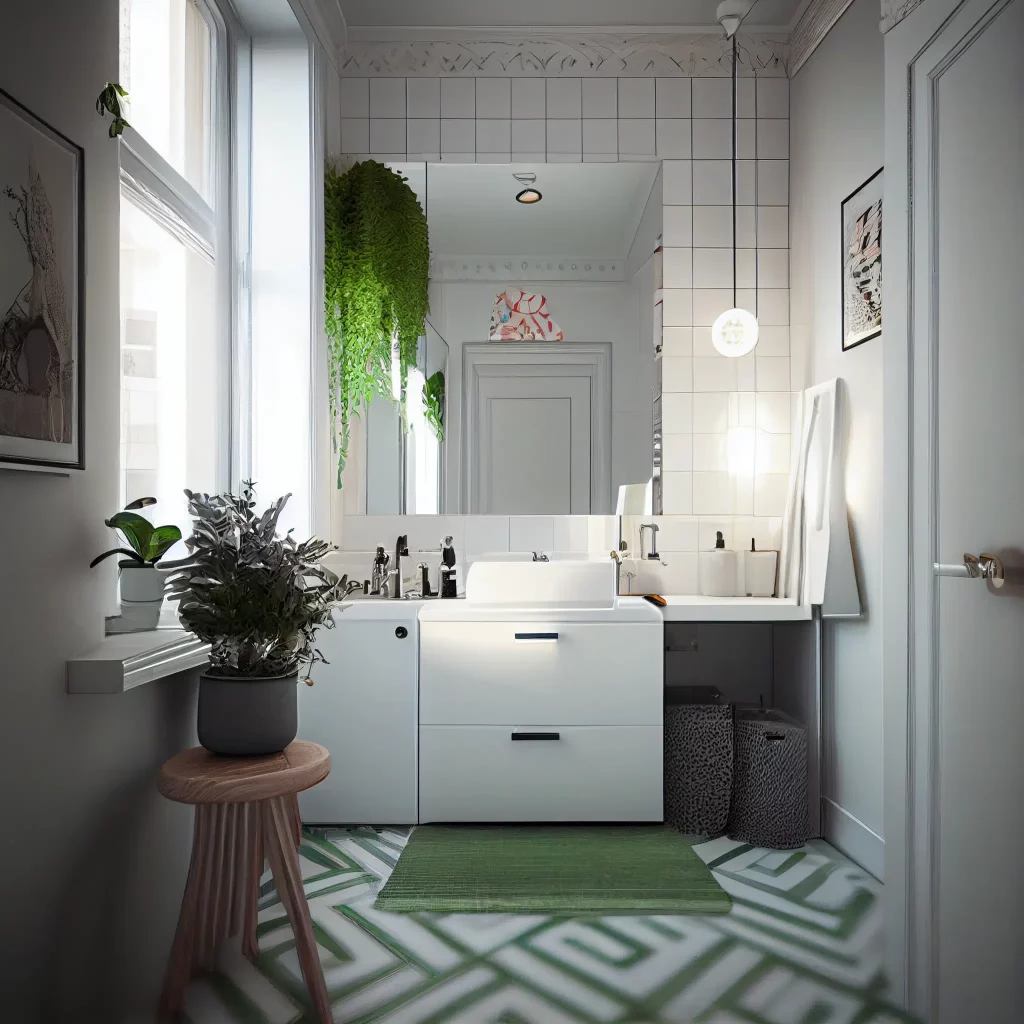 Скандинавський стиль в інтер'єрі ванної кімнати