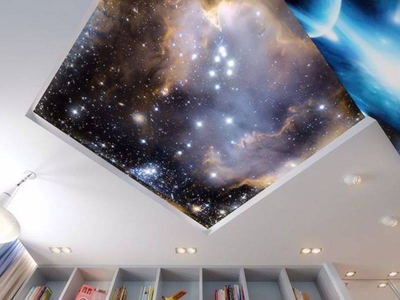 Как сделать потолок в стиле Звездного неба