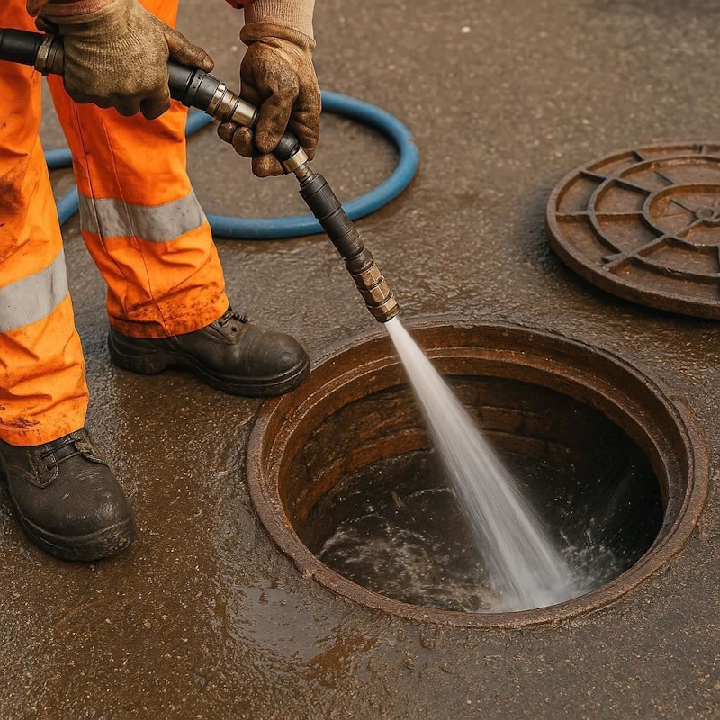Гидродинамическая прочистка канализации