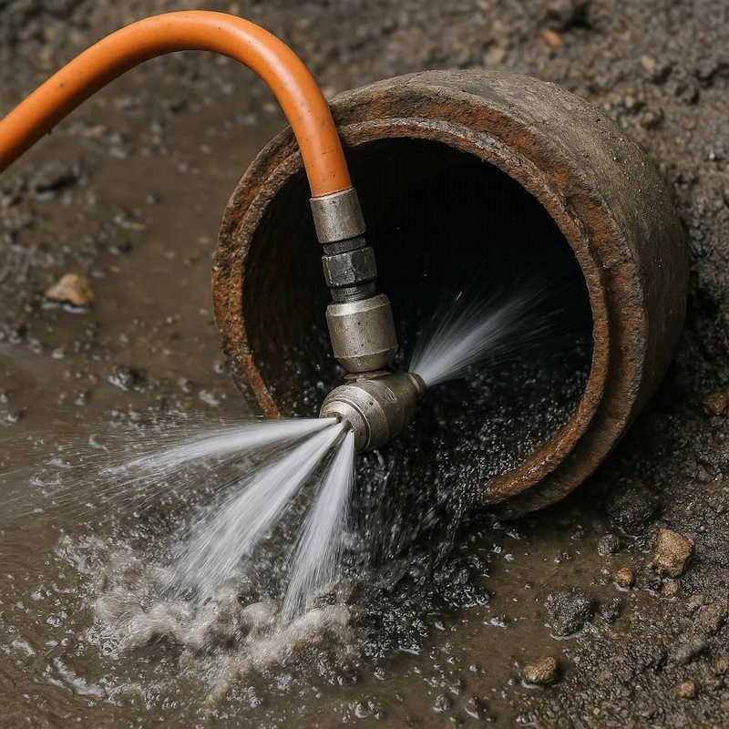 Гидродинамическая прочистка канализации