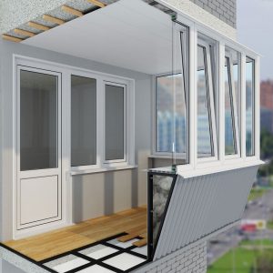 Балкон с выносом